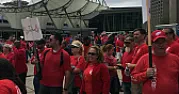 CWA Members to AT&T: No Jobs, No Deal [telecom]  |  On Saturday, hundreds of CWAers rallied at the AT&T building in downtown Detroit...