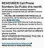 Re: Cell Phone Numbers and Do Not Call List |  http://www.snopes.com/politics/business/cell411.asp[TELECOM Digest Editor's...