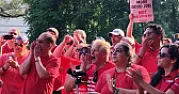 Verizon workers prepare for a strike [telecom]  |  BY Pam Galpern Verizon wants to drive down costs, shrink its union workforce...