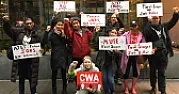 Activists Protest AT&T's New Plan to Cut Labor Costs [telecom]  |  December 12, 2019 Outside the UBS Investor Conference in New York City this...