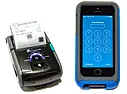 Railroad hand-held ticketing machine, a "tricked out iphone" [telecom]  |  The Metro North Railroad, a commuter agency serving northern New York City...